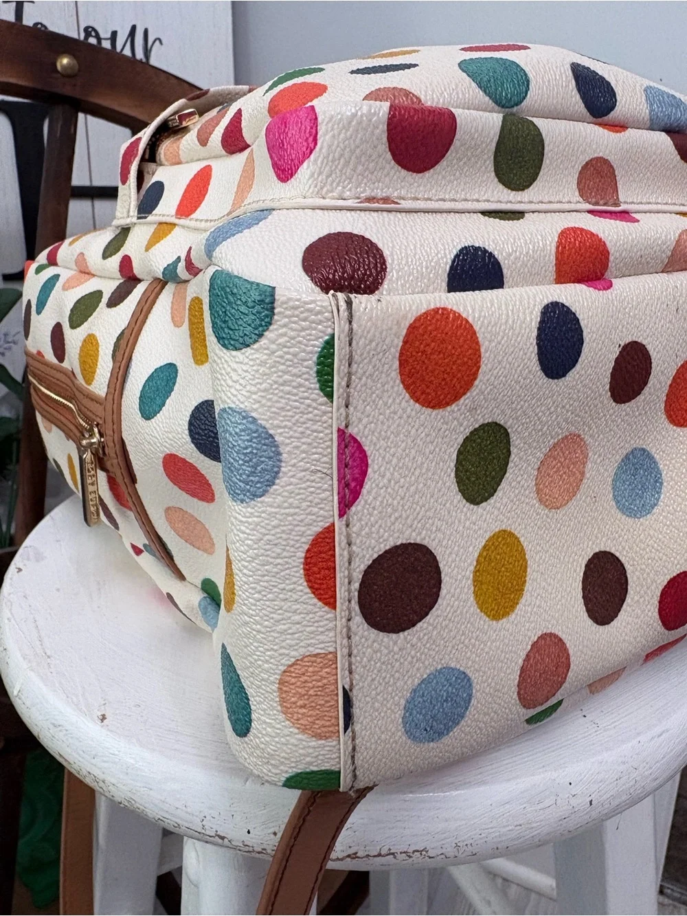 TORY BURCH Dot Mosaic Multicolor in PVC/canvas with leather trim